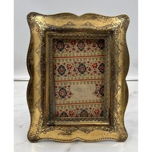 AZZURE HOME Gold Ornate Scroll Photo Frame 4x6 Tabletop Display